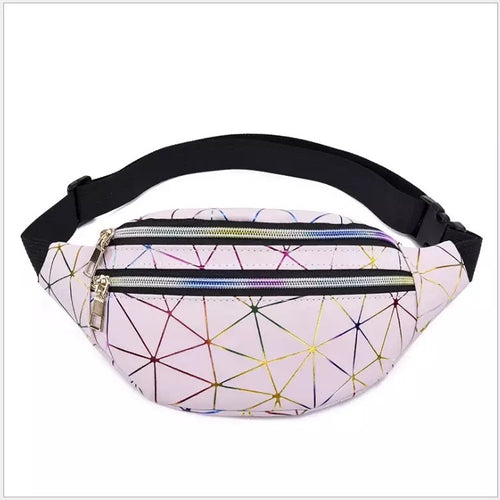 ANASTASIA PINK HOLOGRAPHIC FANNY PACK