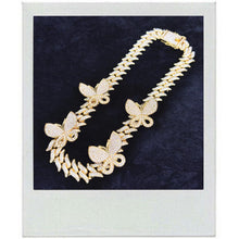 Load image into Gallery viewer, Gold Cuban link chain necklace