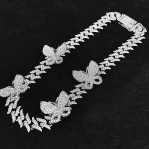 ICY Rhinestone Cuban link chain necklace